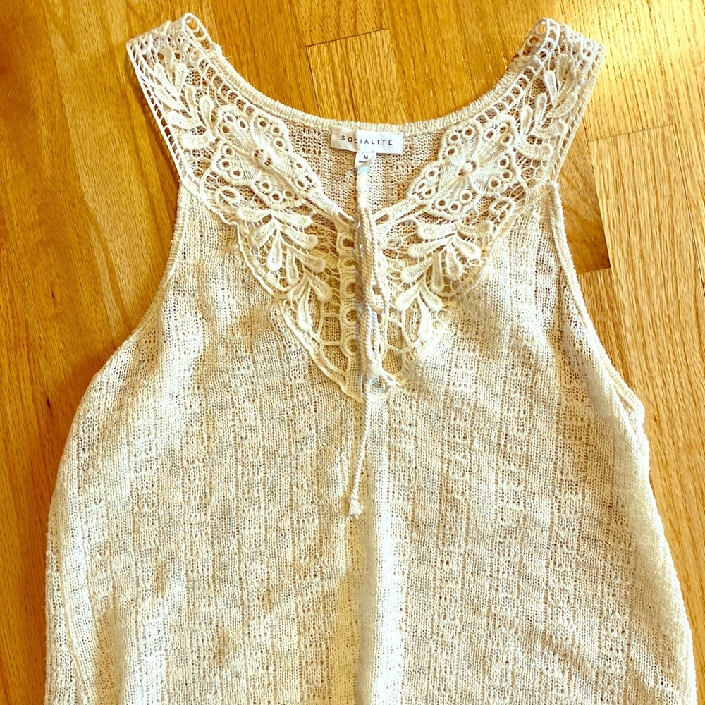 Off white tank top